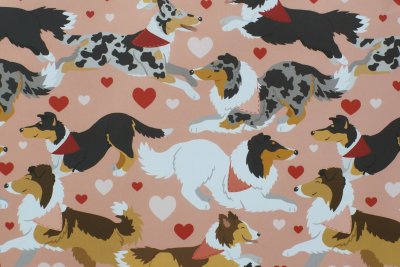 Collies presentpapper 70x30 cm