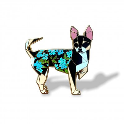 Chihuahua pin av emalj välj färg