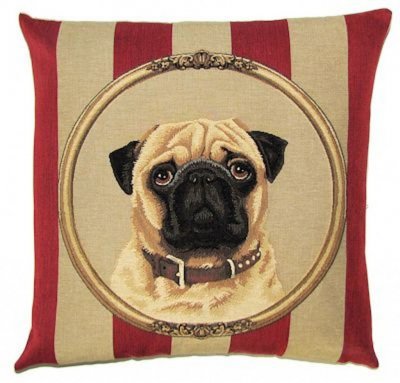 Mops kuddfodral 35 cm från Belgien