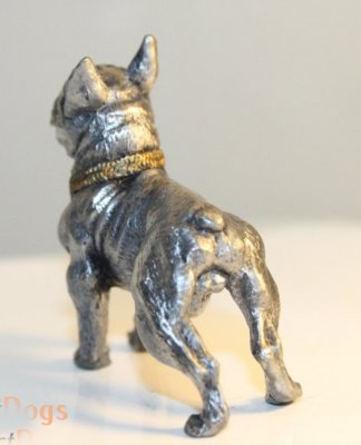 Fransk bulldogg minimodell av tenn