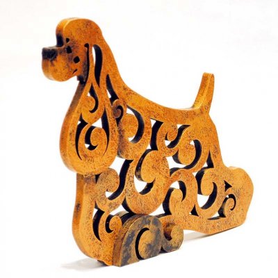 Amerikansk cocker spaniel rysk figurin