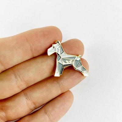 Dvärgschnauzer pin av emalj
