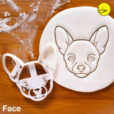 Chihuahua (korthårig) kakform / lerform