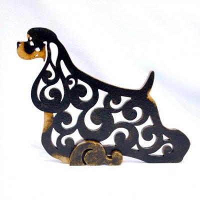 Amerikansk cocker spaniel rysk figurin