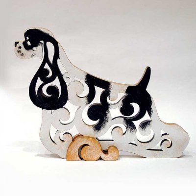 Amerikansk cocker spaniel rysk figurin