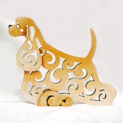 Amerikansk cocker spaniel rysk figurin