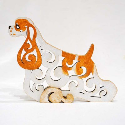 Amerikansk cocker spaniel rysk figurin