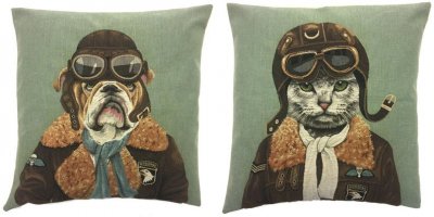 Engelsk bulldogg kuddfodral 45 cm från Belgien 3