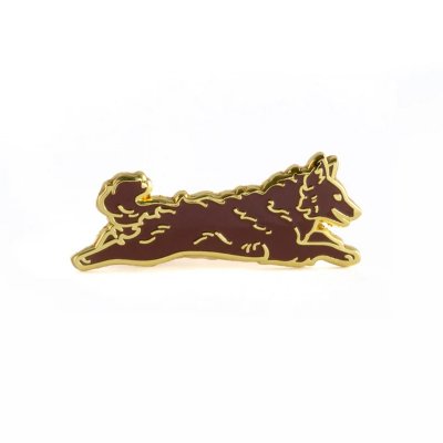 Mudi emaljpin/brosch olika färger K B