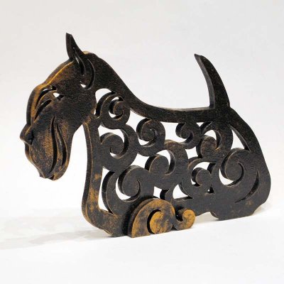 Skotsk terrier rysk figurin