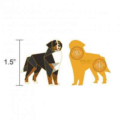 Berner sennenhund pin av emalj
