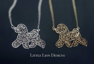 Bichon frisé smycke olika varianter 4 Lion