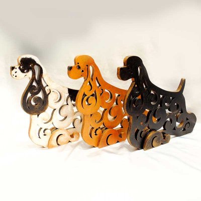 Amerikansk cocker spaniel rysk figurin