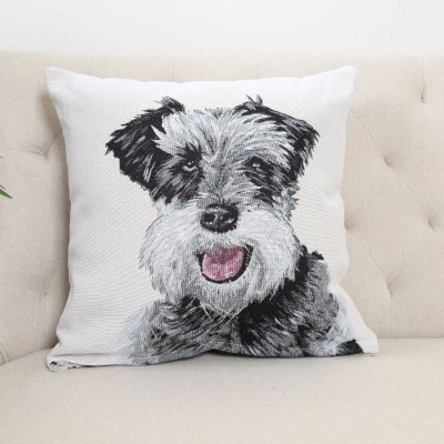 Dvärgschnauzer kuddfodral dubbelsidigt 1