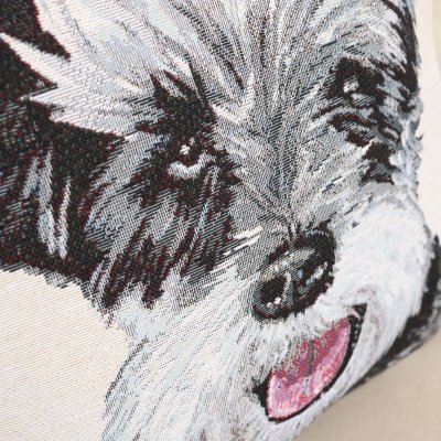 Dvärgschnauzer kuddfodral dubbelsidigt 1