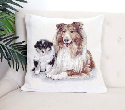 Collie- kuddfodral dubbelsidigt 1