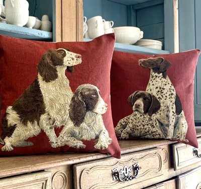 Engelsk springer spaniel kuddfodral 45 cm från Belgien 7000