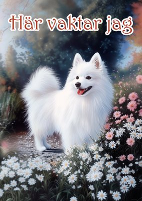 Japansk spets varningsskylt blommor 1 JB