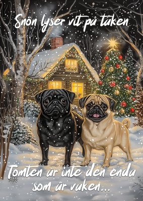 Mops varningsskylt jul 1 JB