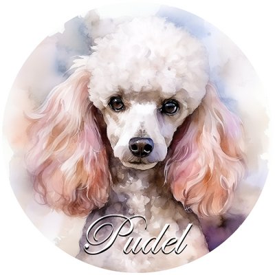 Pudel bildekal 2 BB