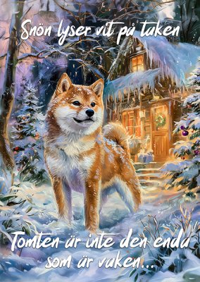 Shiba varningsskylt jul 1 JB