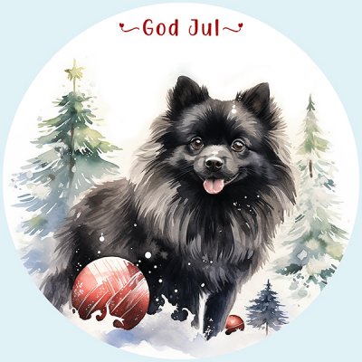 Tysk spets juletiketter runda olika storlekar/antal 1