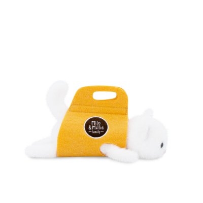 Kattunge mjukisdjur Milo&Millie 13 cm vit