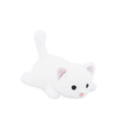 Kattunge mjukisdjur Milo&Millie 13 cm vit