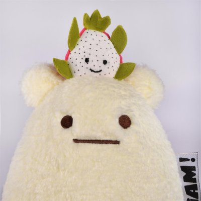 No Name Drakfrukt mjukisdjur 40 cm MIAM ! blanc fruit du dragon DouDou