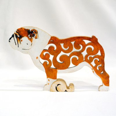 Engelsk bulldogg figurin