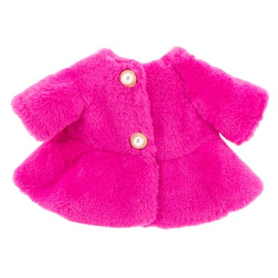 Lucky Doggy kläder Pink Fur Coat