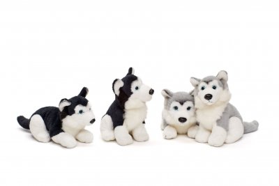 Siberian husky mjukisdjur 15 cm UNI