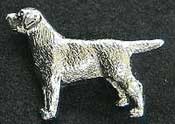 Labrador retriever brosch silver eller guldfinish