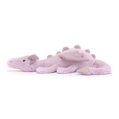 Drake mjukisdjur Lavender Dragon Little Jellycat