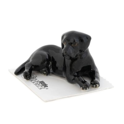 Labrador retriever (svart) miniatyr porslinsfigur Jake