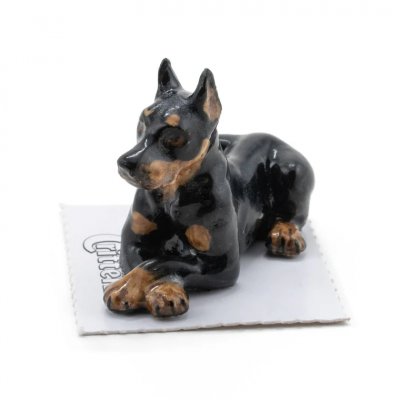 Dobermann porslinshund