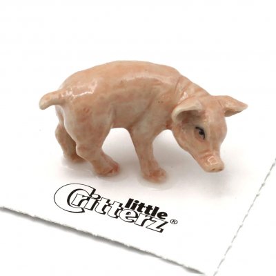 Griskulting miniatyr porslinsfigur Wilbur