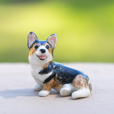 Welsh corgi cardigan miniatyr porslinsfigur Taffy