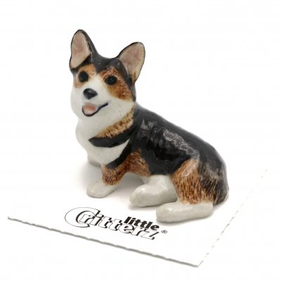 Welsh corgi cardigan miniatyr porslinsfigur Taffy