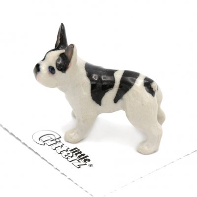 Fransk bulldogg miniatyr porslinsfigur Maximus