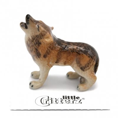 Varg miniatyr porslinsfigur Lobo