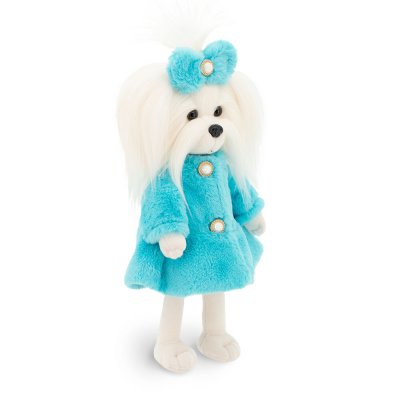 Lucky Mimi Mint Fur Coat docka med ram inuti - malteser