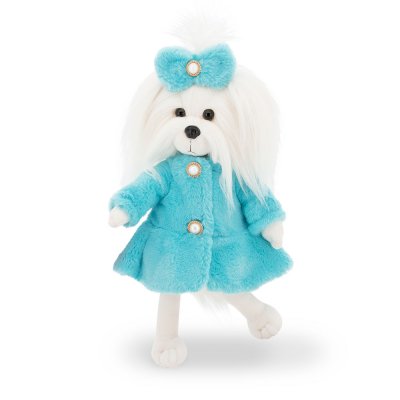 Lucky Mimi Mint Fur Coat docka med ram inuti - malteser