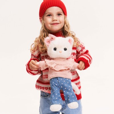 Lucky Kitty Lucky Sophie Denim Hearts 38 cm
