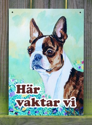 Aluminiumskylt - olika hundraser, storlekar