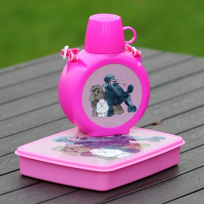 Vattenflaska med mugg till barn