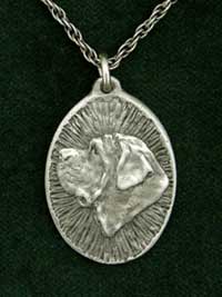 Mastiff tjeckisk medaljong (hängsmycke)
