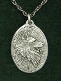 Belgisk vallhund tervueren tjeckisk medaljong (hängsmycke)