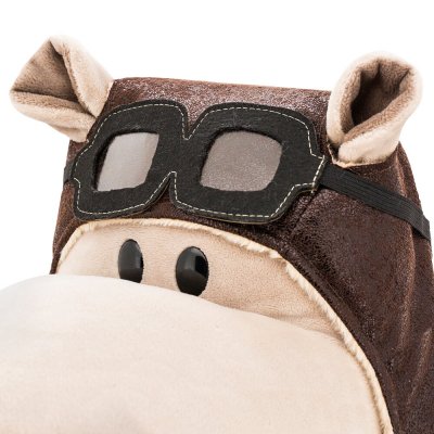 Flodhäst mjukisdjur 30 cm Po the Hippo Aviator Orange Toys