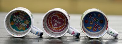 Mugg med text på insida